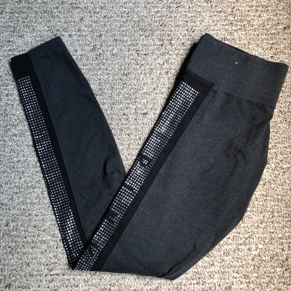 PINK Rhinestone Yoga Legging Sz S